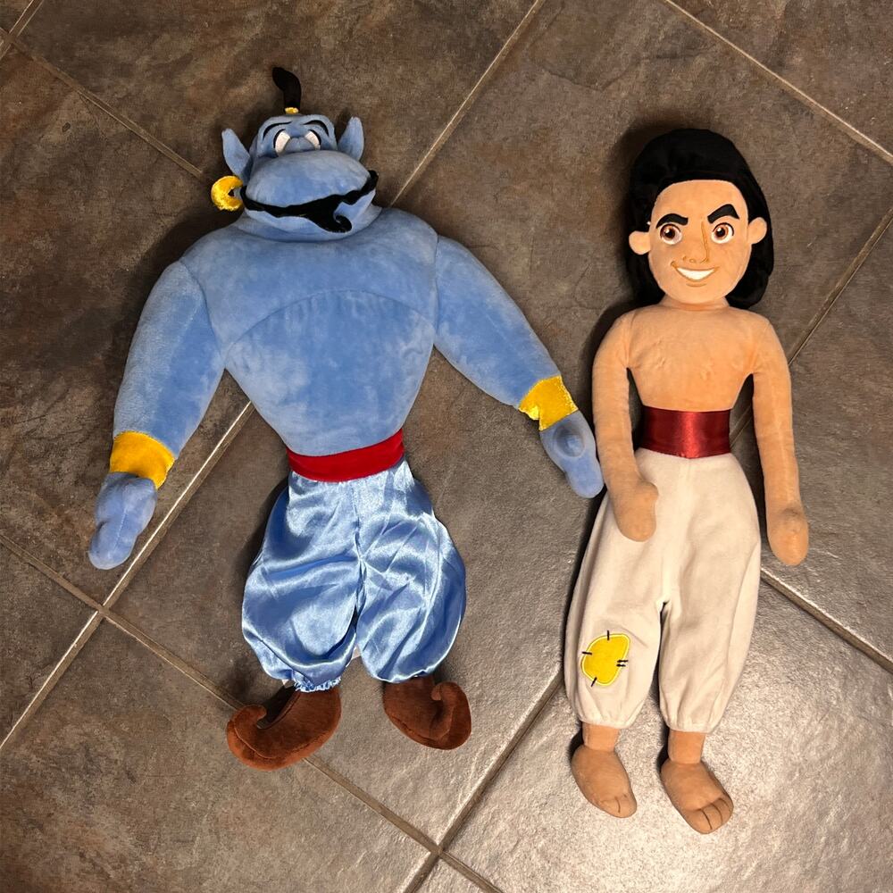 Disneys' Aladdin & Genie Doll plushie GUC